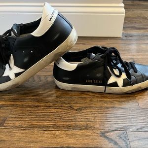 Golden goose black and white size 37